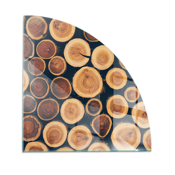 Onderplaat kachel kwart Een doos met een tekening van gesneden hout