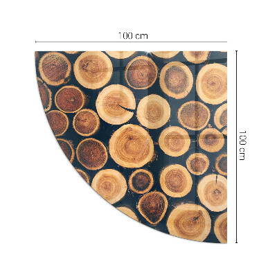 Onderplaat kachel kwart Een doos met een tekening van gesneden hout