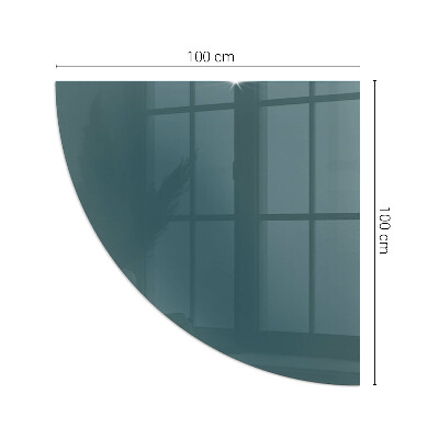 Onderplaat kachel kwart Zeekleur