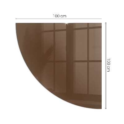 Onderplaat kachel kwart Kleur Bruin