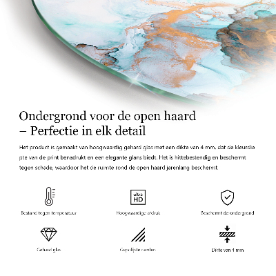 Onderplaat kachel kwart Kleur Grijsgroen