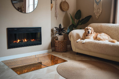 Onderplaat kachel rechthoekige Een dwarsdoorsnedepatroon van hout met een duidelijke nerf