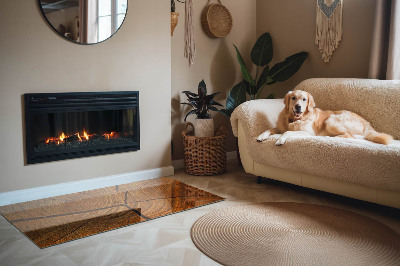 Onderplaat kachel rechthoekige Een dwarsdoorsnedepatroon van hout met een duidelijke nerf