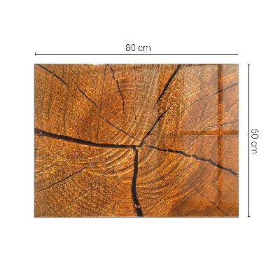 Onderplaat kachel rechthoekige Een dwarsdoorsnedepatroon van hout met een duidelijke nerf