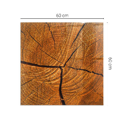 Onderplaat kachel rechthoekige Een dwarsdoorsnedepatroon van hout met een duidelijke nerf