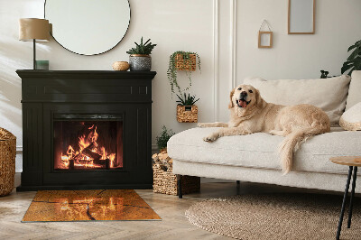 Onderplaat kachel rechthoekige Een dwarsdoorsnedepatroon van hout met een duidelijke nerf