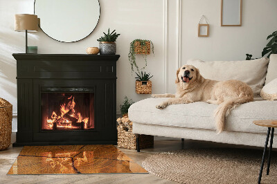 Onderplaat kachel rechthoekige Een dwarsdoorsnedepatroon van hout met een duidelijke nerf