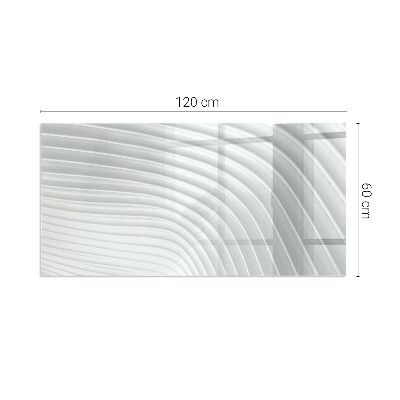 Onderplaat kachel rechthoekige Golven van geavanceerde patronen