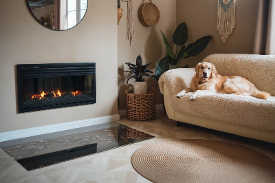 Kachel vloerplaat rechthoekige Wolkenvormen in een abstracte compositie