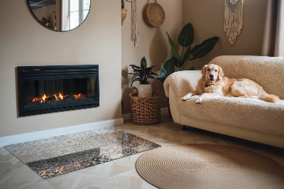 Onderplaat kachel rechthoekige Stijlvolle tegelpatronen