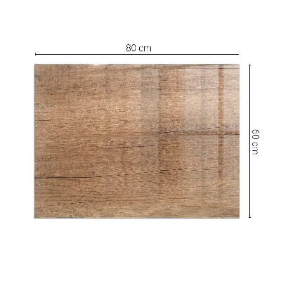 Onderplaat kachel rechthoekige Hout in een natuurlijke stijl