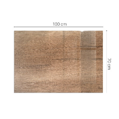 Onderplaat kachel rechthoekige Hout in een natuurlijke stijl