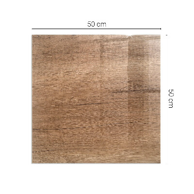 Onderplaat kachel rechthoekige Hout in een natuurlijke stijl