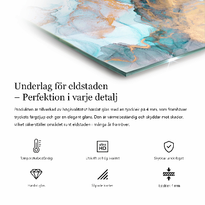 Onderplaat kachel rechthoekige Styling met betoneffect