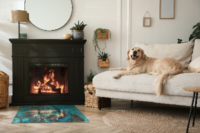 Kachel vloerplaat rechthoekige Een expressief motief met een organische vorm