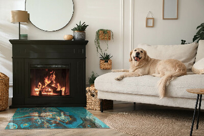 Kachel vloerplaat rechthoekige Een expressief motief met een organische vorm