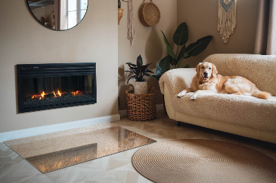 Onderplaat kachel rechthoekige Authentiek steenmotief