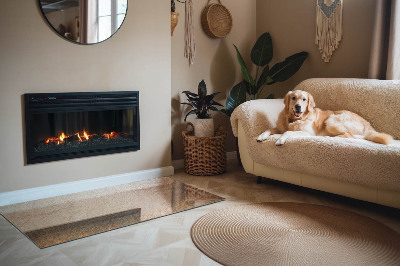 Onderplaat kachel rechthoekige Authentiek steenmotief