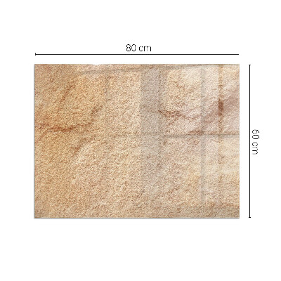 Onderplaat kachel rechthoekige Authentiek steenmotief