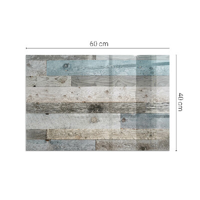 Onderplaat kachel rechthoekige Verschillende kleuren borden in de stijl