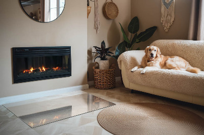 Onderplaat kachel rechthoekige Styling met een marmerpatroon