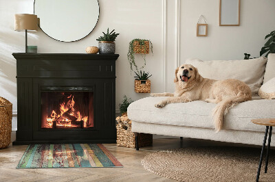 Onderplaat kachel rechthoekige Borden in vele kleurrijke tinten