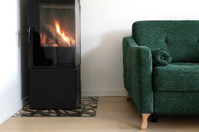 Kachel vloerplaat rechthoekige Geometrische patronen met een houten achtergrond