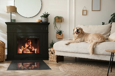 Onderplaat kachel rechthoekige Stenen bestratingspatroon