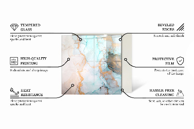 Onderplaat kachel rechthoekige Abstract 3D-patroon