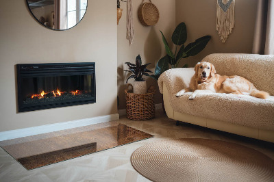 Onderplaat kachel rechthoekige Roestige accenten op de achtergrond