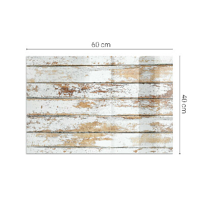 Onderplaat kachel rechthoekige Beschadigd patroon van het houten oppervlak