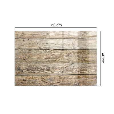 Onderplaat kachel rechthoekige Natuurlijk patroon van houten planken
