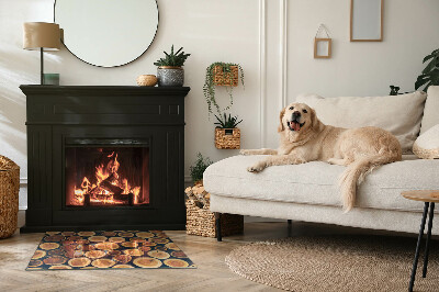 Kachel vloerplaat rechthoekige Een doos met een ingekerfd houtmotief