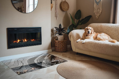 Kachel vloerplaat rechthoekige Lijnen en golven in een moderne versie