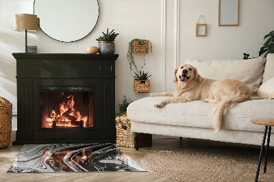 Kachel vloerplaat rechthoekige Lijnen en golven in een moderne versie