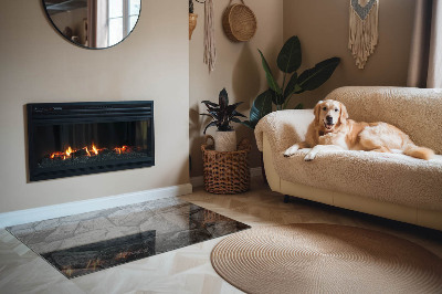 Onderplaat kachel rechthoekige Natuursteenmotief