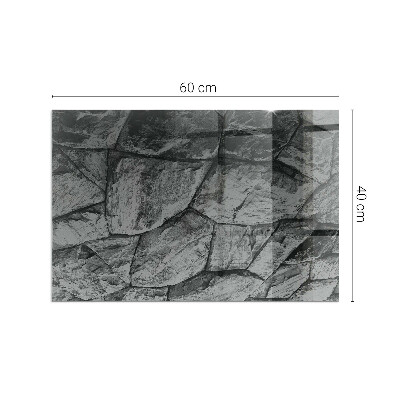Onderplaat kachel rechthoekige Natuursteenmotief