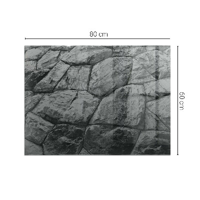 Onderplaat kachel rechthoekige Natuursteenmotief