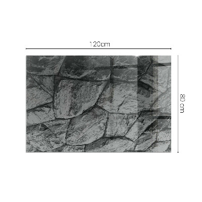 Onderplaat kachel rechthoekige Natuursteenmotief
