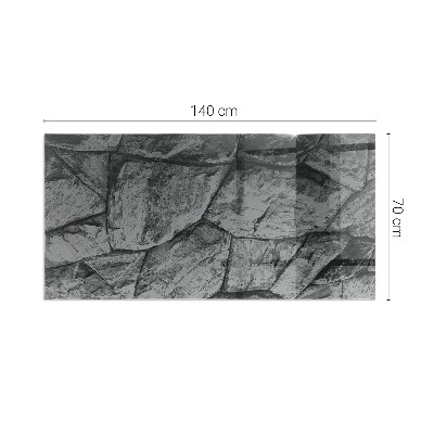 Onderplaat kachel rechthoekige Natuursteenmotief