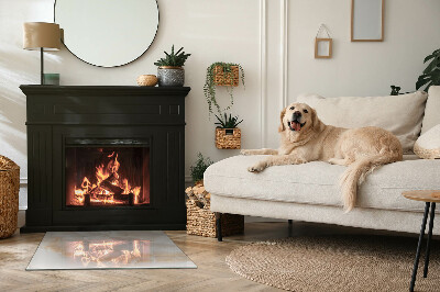 Onderplaat kachel rechthoekige Natuursteenpatroon