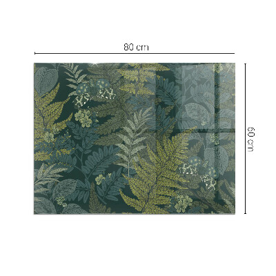 Kachel vloerplaat rechthoekige Vlinders tussen plantenaccenten