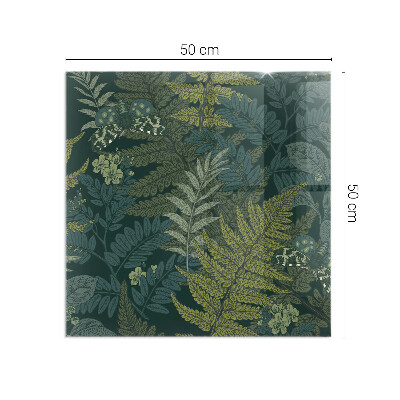 Kachel vloerplaat rechthoekige Vlinders tussen plantenaccenten