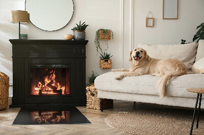 Onderplaat kachel rechthoekige Kleur Donker Grafiet