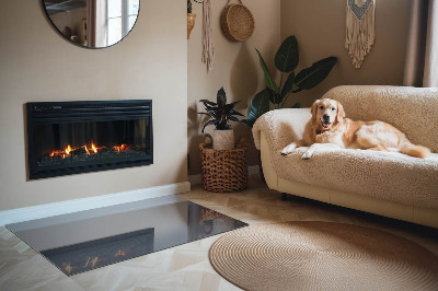 Onderplaat kachel rechthoekige Kleur: donkerblauw
