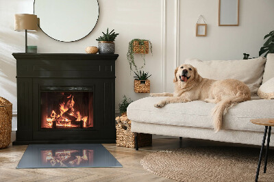 Onderplaat kachel rechthoekige Kleur: donkerblauw