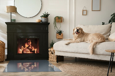 Onderplaat kachel rechthoekige Kleur: donkerblauw