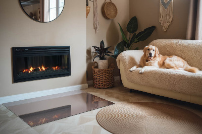 Onderplaat kachel rechthoekige Kleur beige