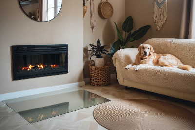 Onderplaat kachel rechthoekige Grijsgroene kleur