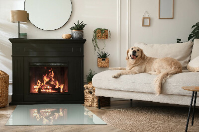 Onderplaat kachel rechthoekige Kleur Lichtgroen